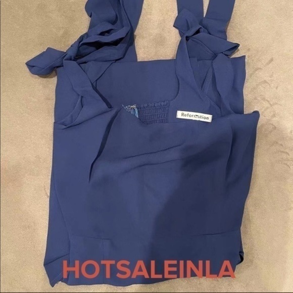 Reformation Twilight Dress in Danube *NEW* - Picture 5 of 8